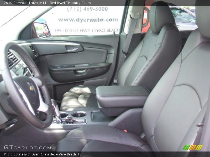 Red Jewel Tintcoat / Ebony 2010 Chevrolet Traverse LT