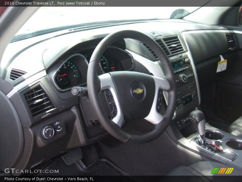 Red Jewel Tintcoat / Ebony 2010 Chevrolet Traverse LT