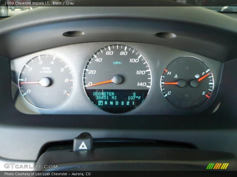 Black / Gray 2009 Chevrolet Impala LT