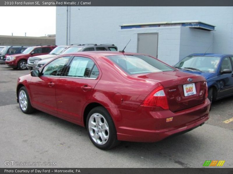 Sangria Red Metallic / Camel 2010 Ford Fusion SE