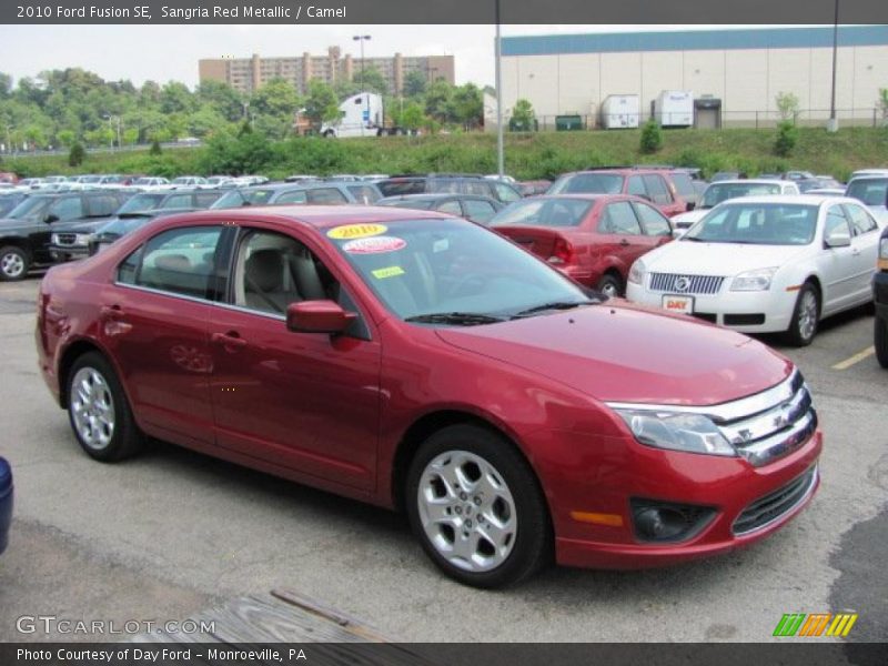 Sangria Red Metallic / Camel 2010 Ford Fusion SE