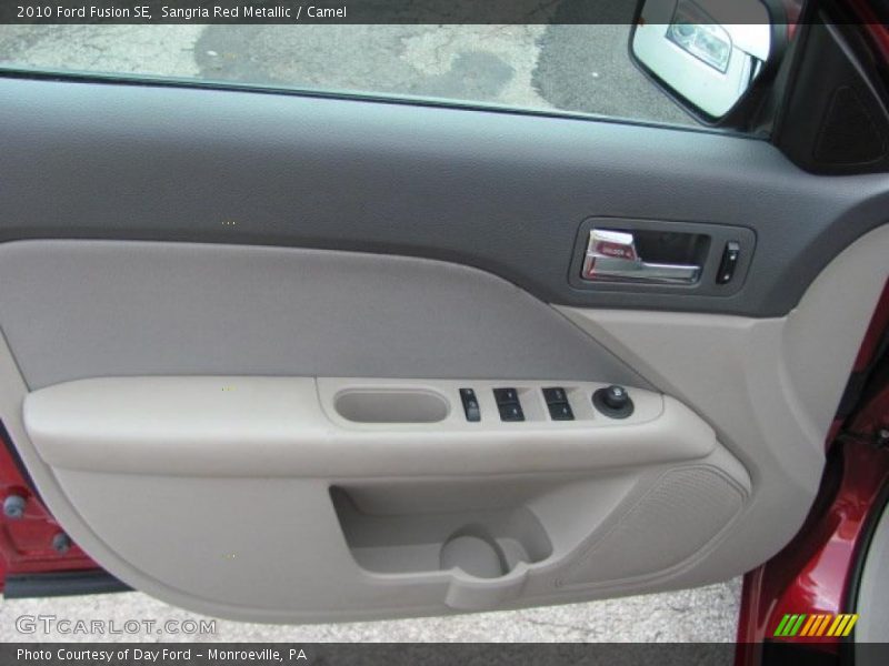 Sangria Red Metallic / Camel 2010 Ford Fusion SE