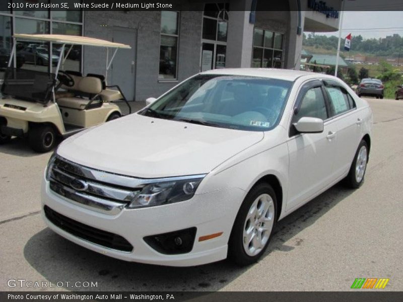White Suede / Medium Light Stone 2010 Ford Fusion SE