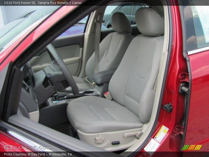 Sangria Red Metallic / Camel 2010 Ford Fusion SE