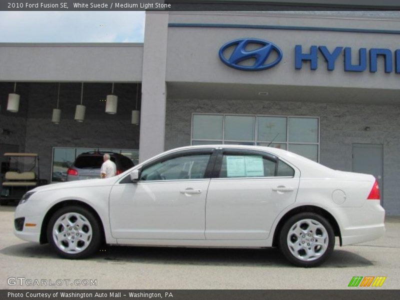 White Suede / Medium Light Stone 2010 Ford Fusion SE