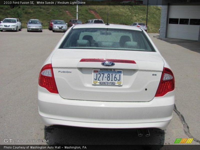 White Suede / Medium Light Stone 2010 Ford Fusion SE