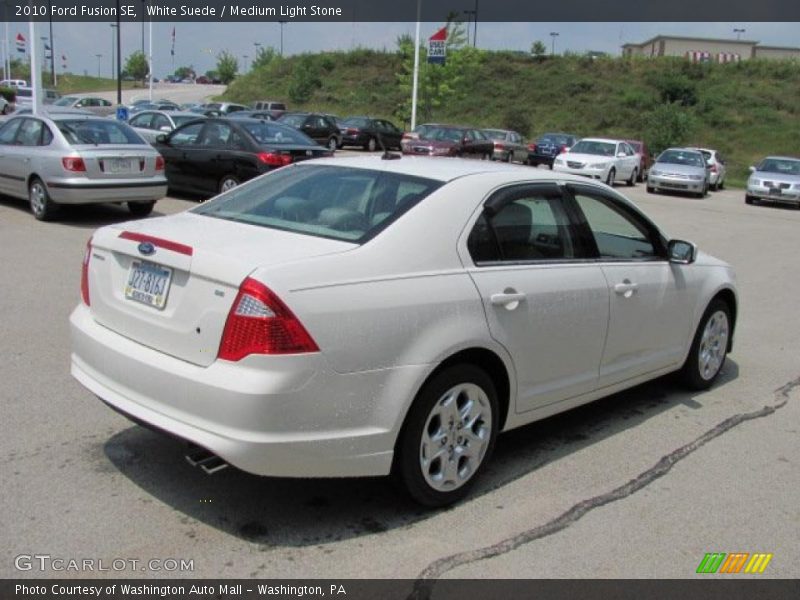 White Suede / Medium Light Stone 2010 Ford Fusion SE