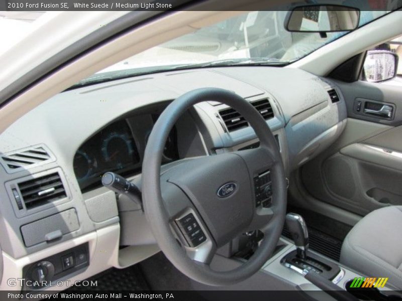 White Suede / Medium Light Stone 2010 Ford Fusion SE