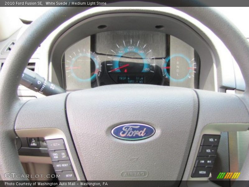 White Suede / Medium Light Stone 2010 Ford Fusion SE