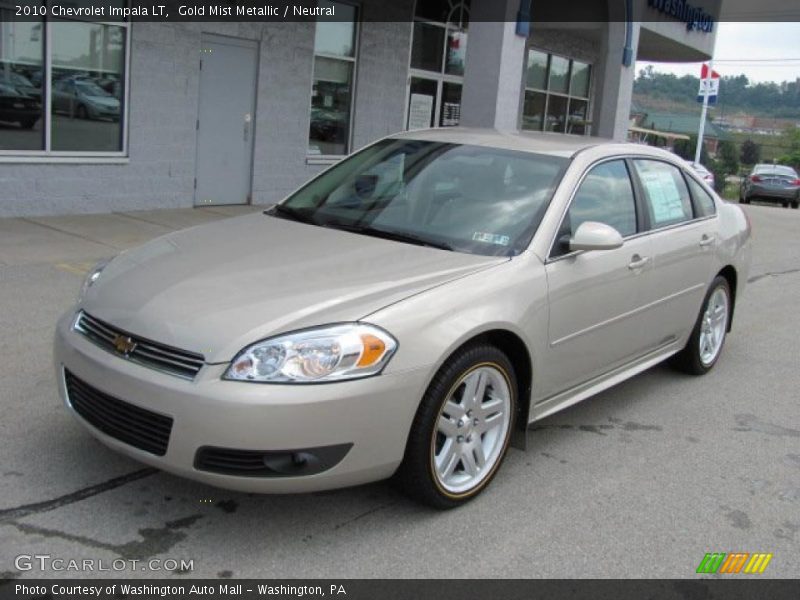 Gold Mist Metallic / Neutral 2010 Chevrolet Impala LT