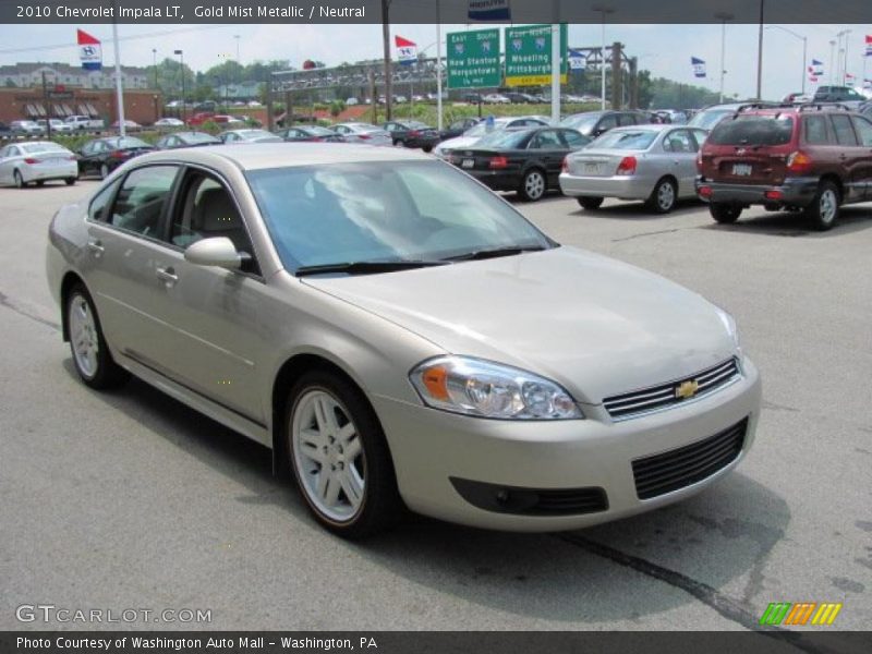 Gold Mist Metallic / Neutral 2010 Chevrolet Impala LT