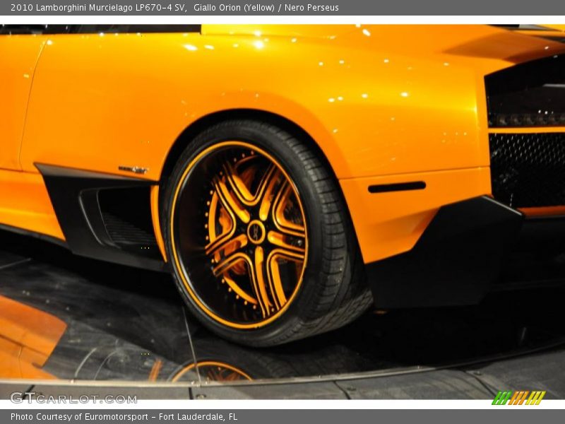 Giallo Orion (Yellow) / Nero Perseus 2010 Lamborghini Murcielago LP670-4 SV
