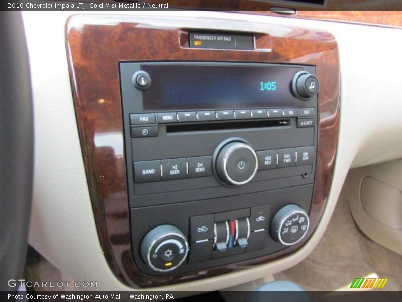 Gold Mist Metallic / Neutral 2010 Chevrolet Impala LT