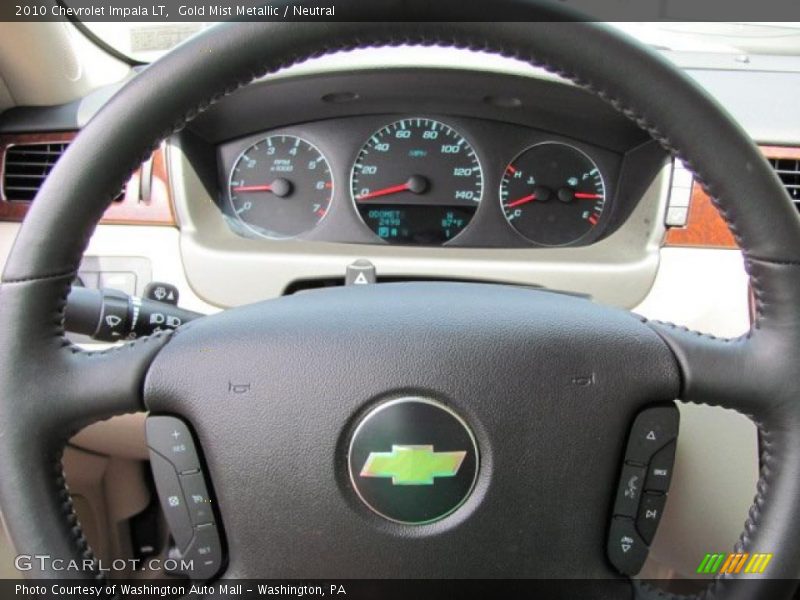 Gold Mist Metallic / Neutral 2010 Chevrolet Impala LT