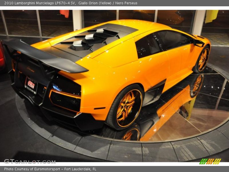 Giallo Orion (Yellow) / Nero Perseus 2010 Lamborghini Murcielago LP670-4 SV