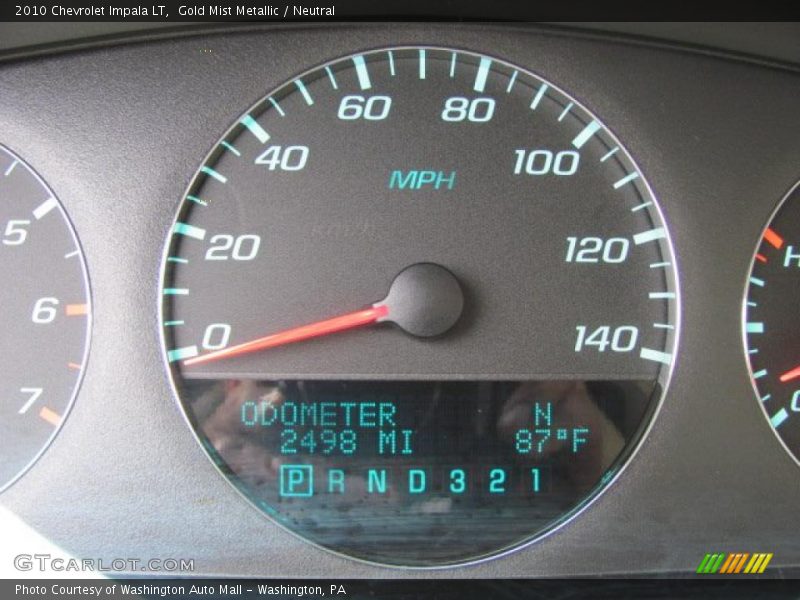 Gold Mist Metallic / Neutral 2010 Chevrolet Impala LT