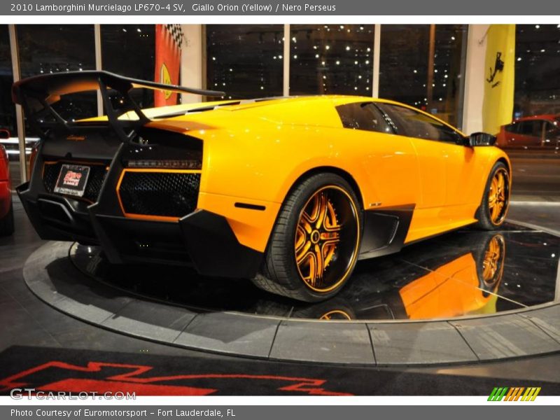 Giallo Orion (Yellow) / Nero Perseus 2010 Lamborghini Murcielago LP670-4 SV