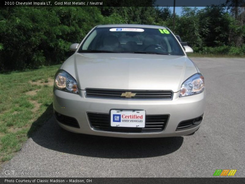 Gold Mist Metallic / Neutral 2010 Chevrolet Impala LT