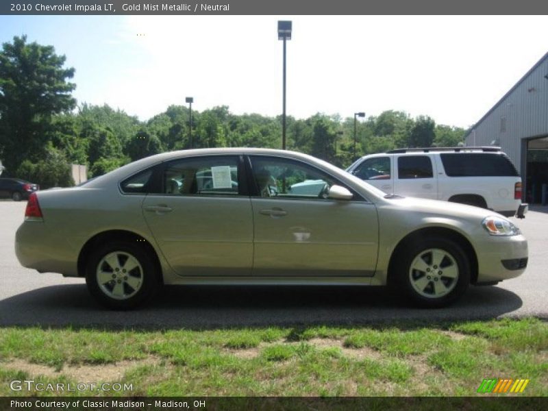 Gold Mist Metallic / Neutral 2010 Chevrolet Impala LT