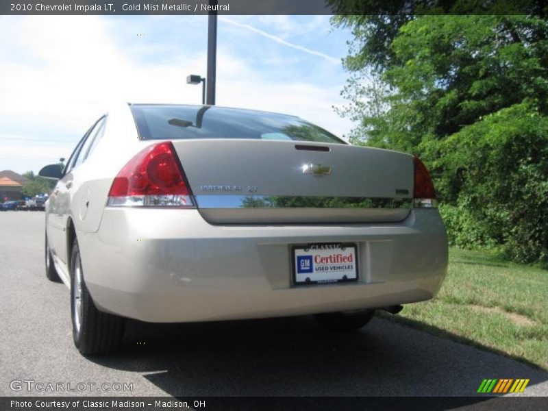 Gold Mist Metallic / Neutral 2010 Chevrolet Impala LT
