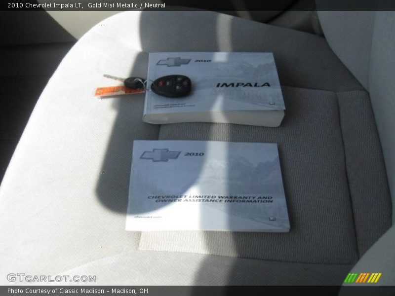 Gold Mist Metallic / Neutral 2010 Chevrolet Impala LT