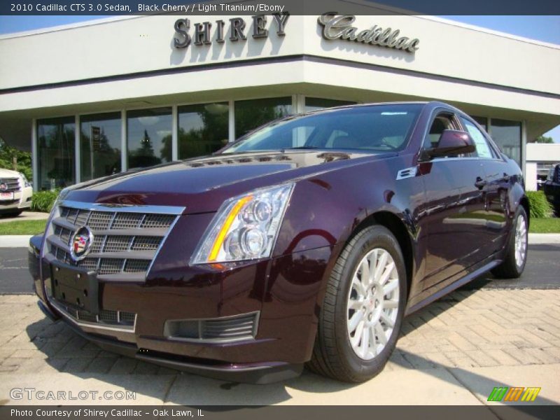 Black Cherry / Light Titanium/Ebony 2010 Cadillac CTS 3.0 Sedan