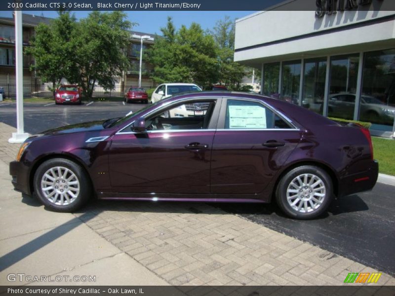 Black Cherry / Light Titanium/Ebony 2010 Cadillac CTS 3.0 Sedan