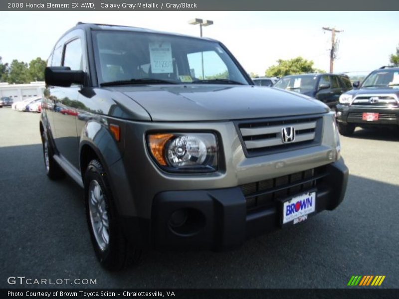 Galaxy Gray Metallic / Gray/Black 2008 Honda Element EX AWD