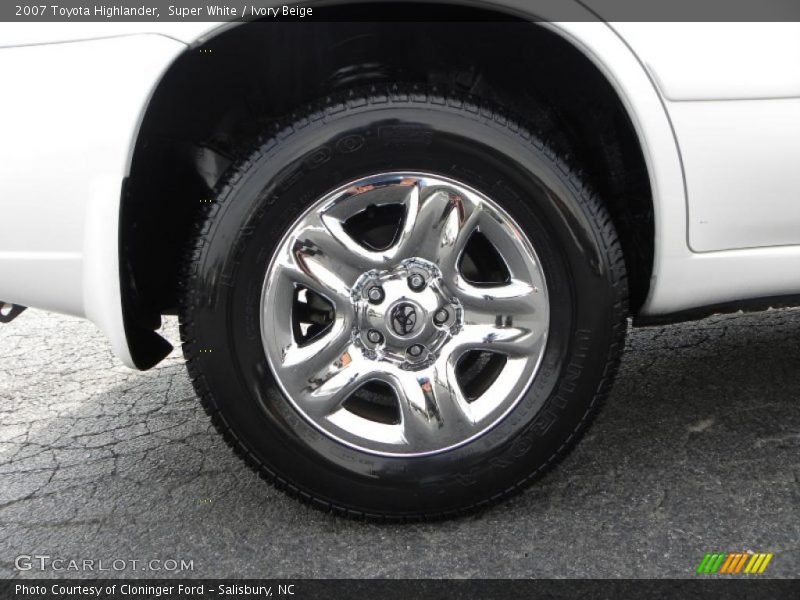 Super White / Ivory Beige 2007 Toyota Highlander
