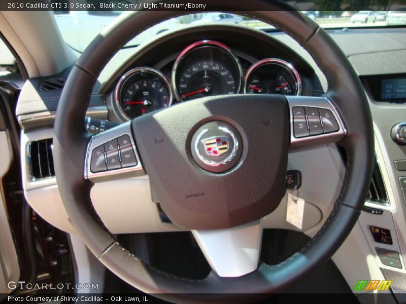Black Cherry / Light Titanium/Ebony 2010 Cadillac CTS 3.0 Sedan
