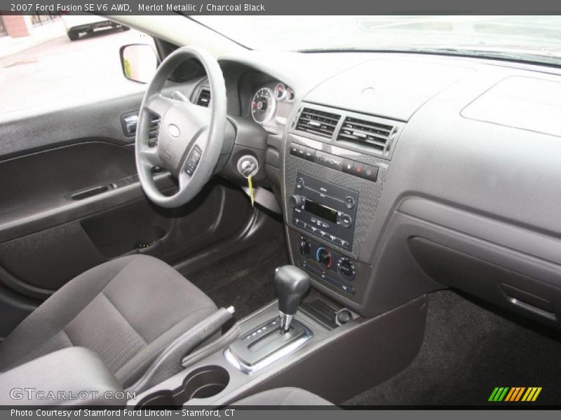 Merlot Metallic / Charcoal Black 2007 Ford Fusion SE V6 AWD