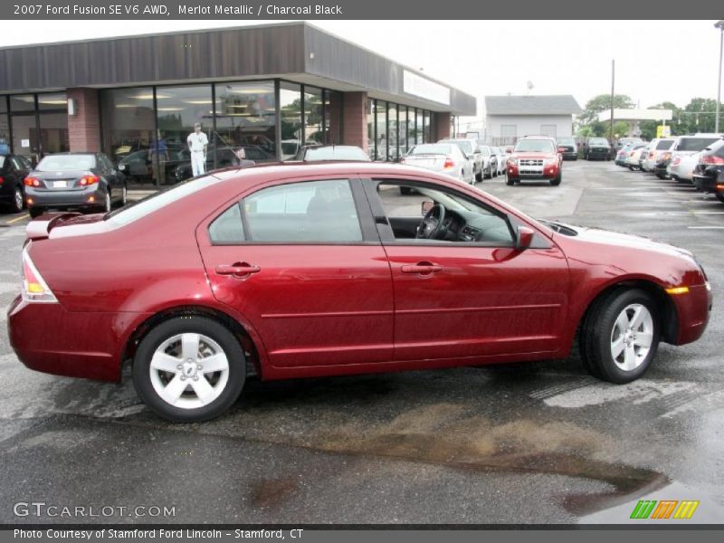 Merlot Metallic / Charcoal Black 2007 Ford Fusion SE V6 AWD