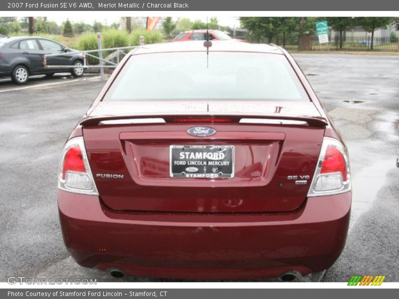 Merlot Metallic / Charcoal Black 2007 Ford Fusion SE V6 AWD