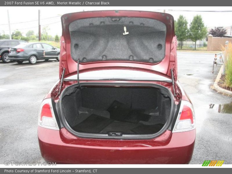 Merlot Metallic / Charcoal Black 2007 Ford Fusion SE V6 AWD