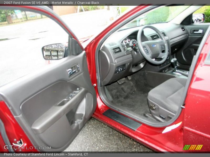 Merlot Metallic / Charcoal Black 2007 Ford Fusion SE V6 AWD