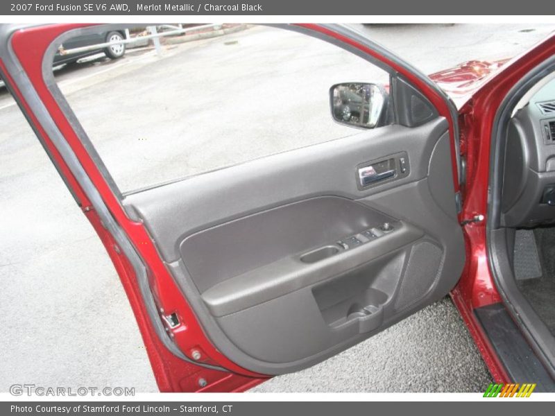 Merlot Metallic / Charcoal Black 2007 Ford Fusion SE V6 AWD