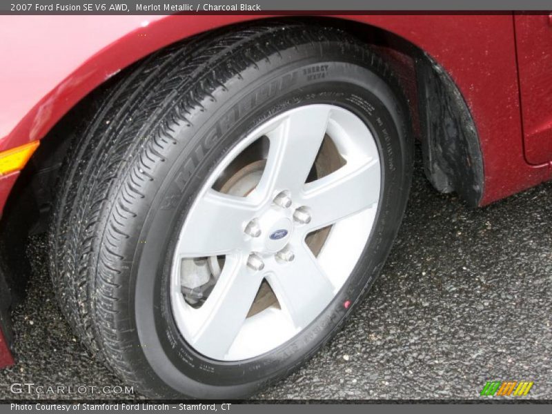 Merlot Metallic / Charcoal Black 2007 Ford Fusion SE V6 AWD
