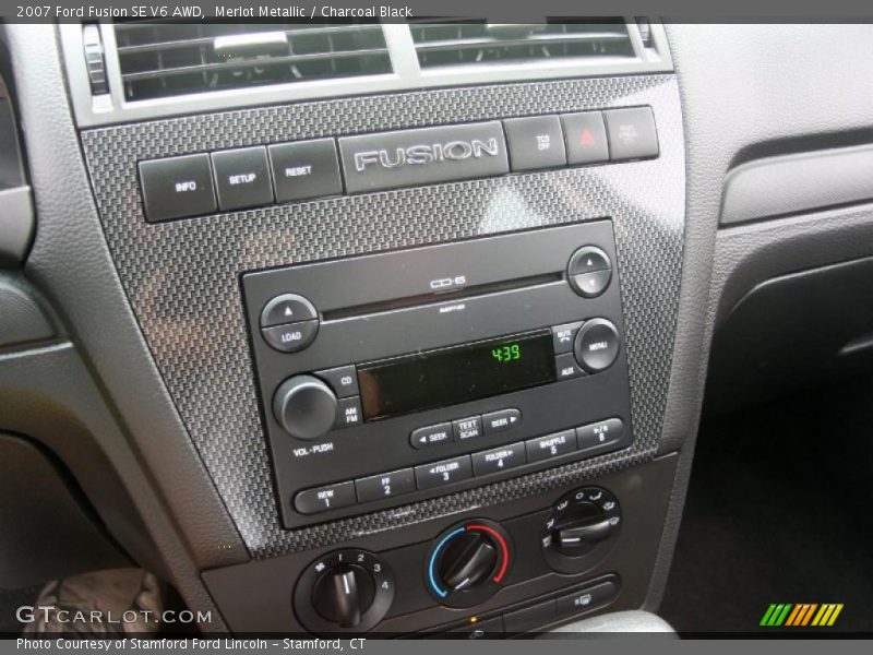 Merlot Metallic / Charcoal Black 2007 Ford Fusion SE V6 AWD