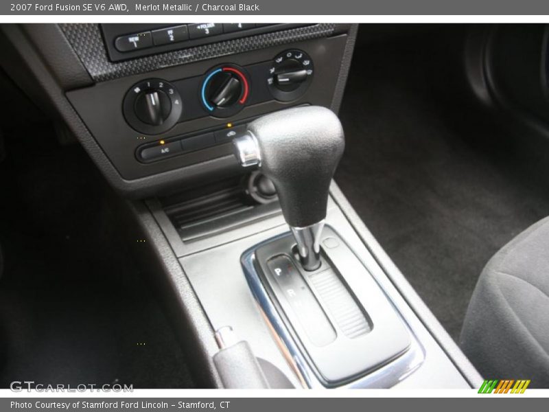 Merlot Metallic / Charcoal Black 2007 Ford Fusion SE V6 AWD