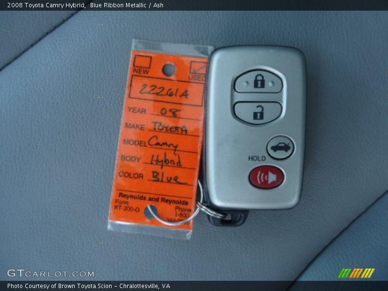 Blue Ribbon Metallic / Ash 2008 Toyota Camry Hybrid