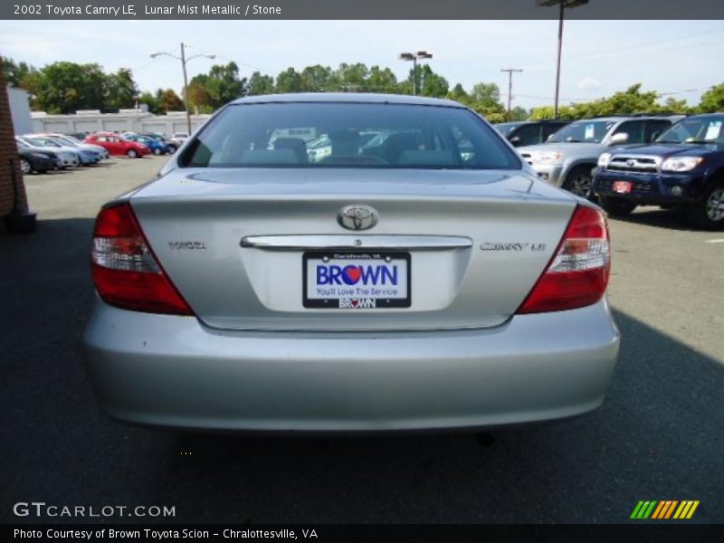 Lunar Mist Metallic / Stone 2002 Toyota Camry LE
