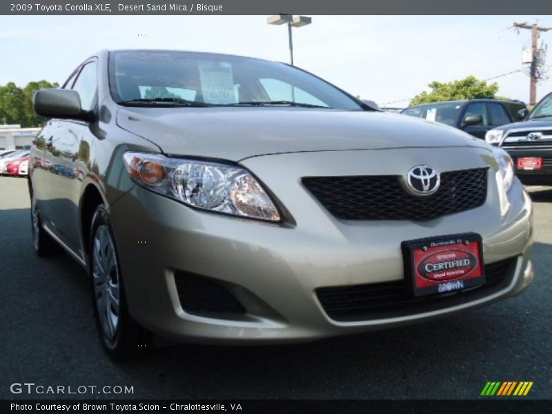 Desert Sand Mica / Bisque 2009 Toyota Corolla XLE