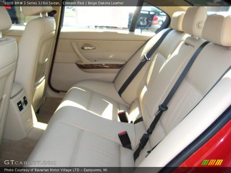 Crimson Red / Beige Dakota Leather 2008 BMW 3 Series 328xi Sedan