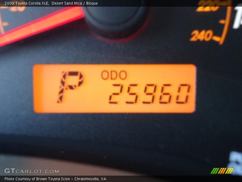 Desert Sand Mica / Bisque 2009 Toyota Corolla XLE