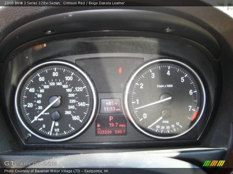 Crimson Red / Beige Dakota Leather 2008 BMW 3 Series 328xi Sedan