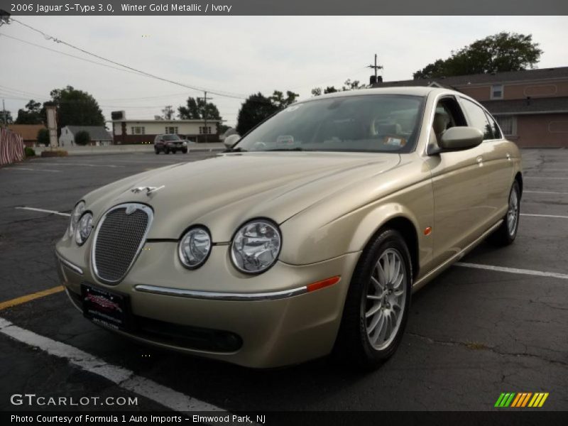 Winter Gold Metallic / Ivory 2006 Jaguar S-Type 3.0