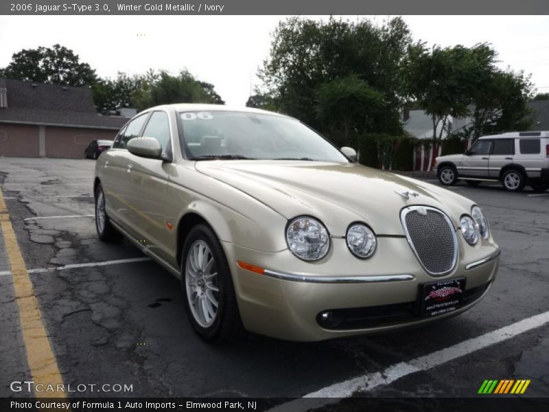 Winter Gold Metallic / Ivory 2006 Jaguar S-Type 3.0