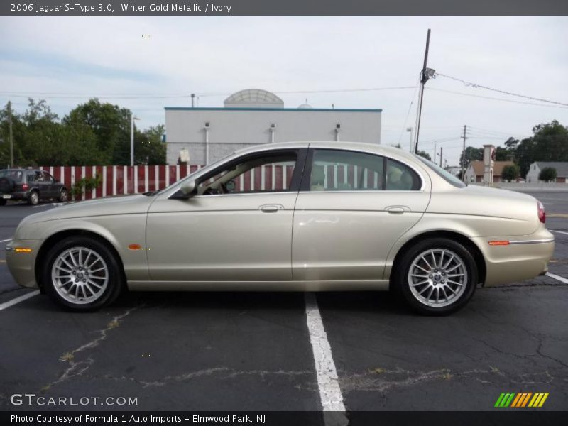 Winter Gold Metallic / Ivory 2006 Jaguar S-Type 3.0