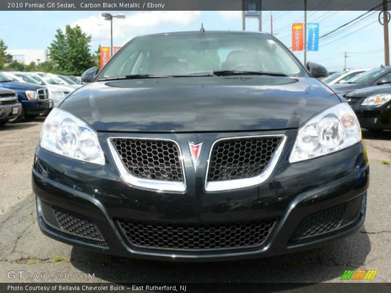 Carbon Black Metallic / Ebony 2010 Pontiac G6 Sedan
