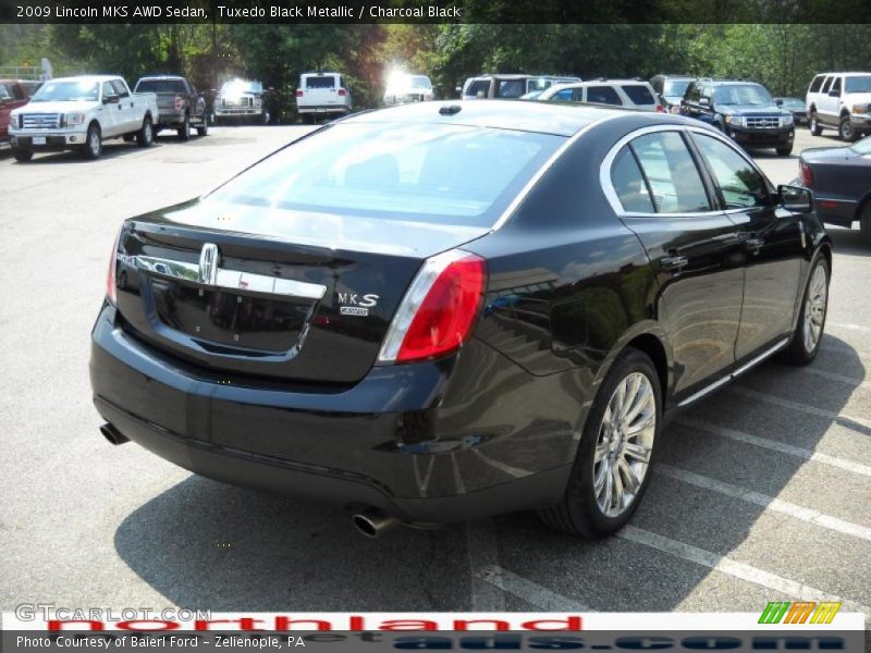 Tuxedo Black Metallic / Charcoal Black 2009 Lincoln MKS AWD Sedan